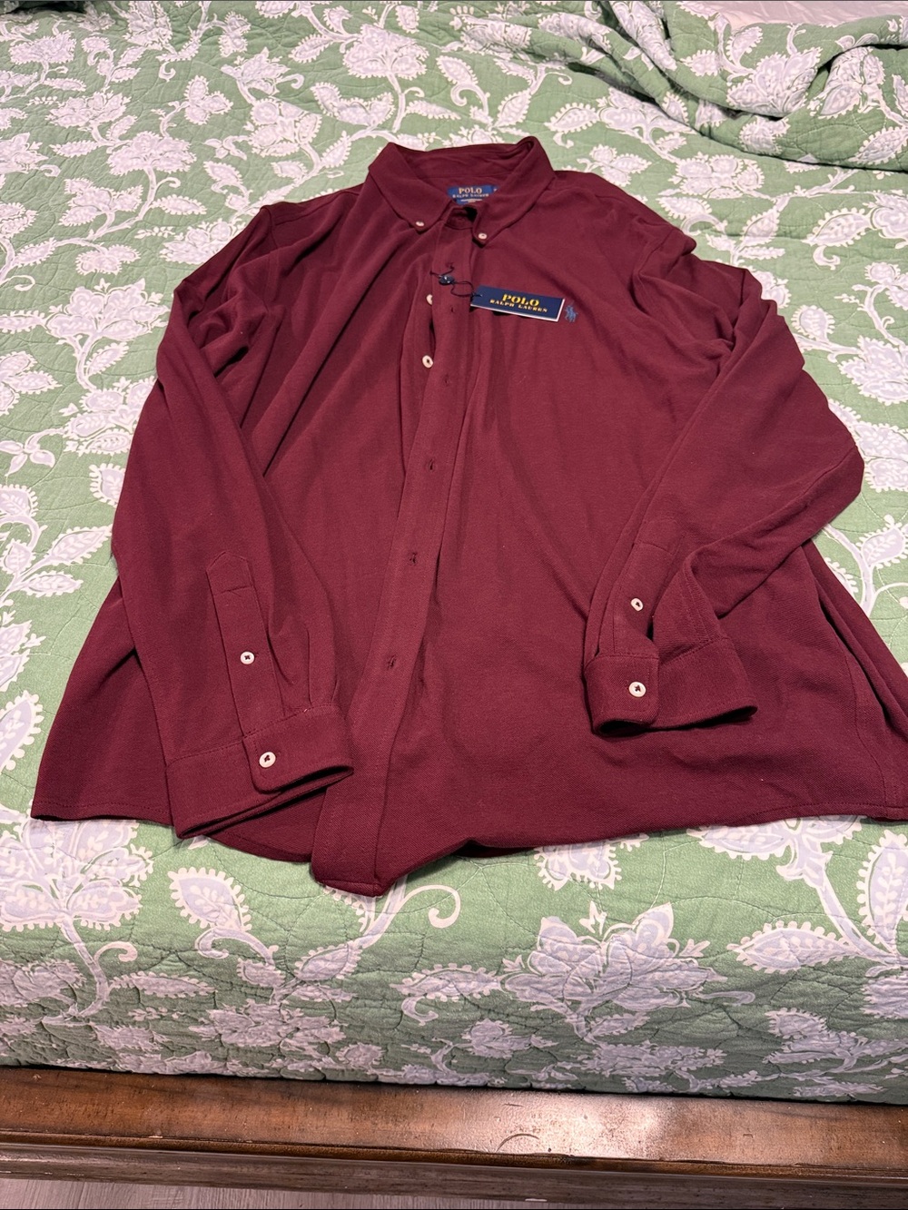 Classic Men’s Dress Shirt - Burgundy
